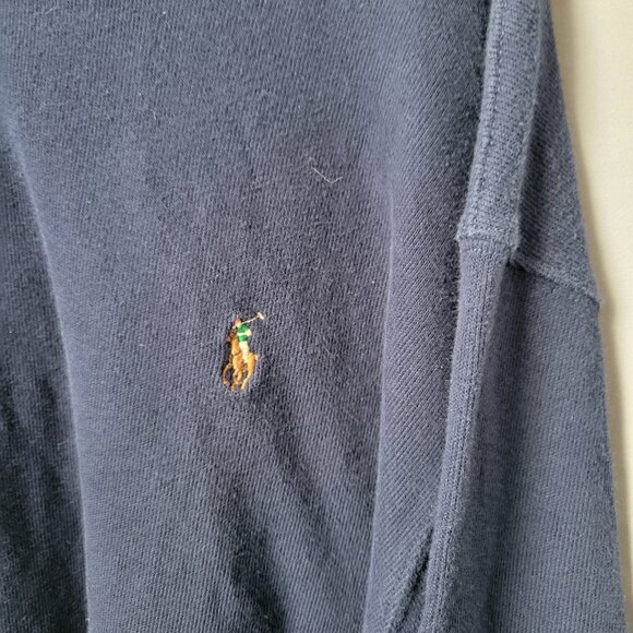 Polo Ralph Lauren Estate-Rib Quarter-Zip Pullover Navy Blue 3XB - Picture 9 of 14